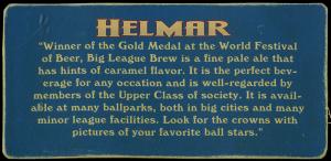 Picture, Helmar Brewing, Helmar Trolley Card Card # 23, Christy MATHEWSON (HOF), Portrait, New York Giants