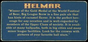 Picture, Helmar Brewing, Helmar Trolley Card Card # 29, Jim Thorpe, Portrait, New York Giants