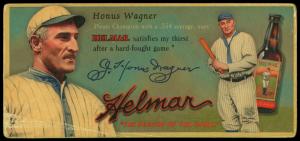 Picture of Helmar Brewing Baseball Card of Honus WAGNER (HOF), card number 30 from series Helmar Trolley Card Series