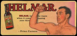 Picture of Helmar Brewing Baseball Card of Primo Carnera, card number 3 from series Helmar Trolley Card Series