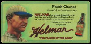 Picture of Helmar Brewing Baseball Card of Frank CHANCE, card number 4 from series Helmar Trolley Card Series