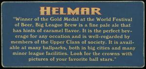 Picture, Helmar Brewing, Helmar Trolley Card Card # 5, Ray Chapman, Portrait, Cleveland Indians