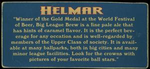Picture, Helmar Brewing, Helmar Trolley Card Card # 6, Ty COBB (HOF), Portrait, Detroit Tigers