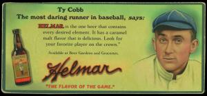 Picture of Helmar Brewing Baseball Card of Ty COBB (HOF), card number 6 from series Helmar Trolley Card Series