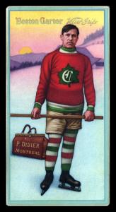 Picture, Helmar Brewing, Hockey Icers Card # 17, Didier PITRE, Sunset, red uniform with green leaf., Montreal Canadiens