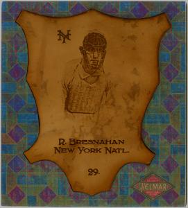 Picture of Helmar Brewing Baseball Card of Roger BRESNAHAN (HOF), card number 29 from series L1 Helmar Leather Cabinet