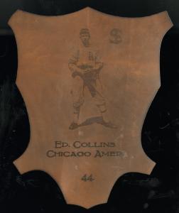 Picture of Helmar Brewing Baseball Card of Eddie COLLINS, card number 44 from series L1 Helmar Leather Cabinet