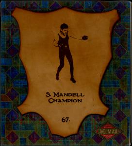 Picture of Helmar Brewing Baseball Card of Sammy MANDELL (HOF), card number 67 from series L1 Helmar Leather Cabinet