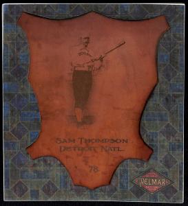 Picture of Helmar Brewing Baseball Card of Sam THOMPSON (HOF), card number 78 from series L1 Helmar Leather Cabinet