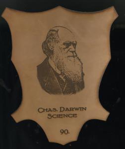 Picture of Helmar Brewing Baseball Card of Charles Darwin, card number 90 from series L1 Helmar Leather Cabinet