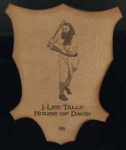 Picture of Helmar Brewing Baseball Card of Jesse Lee Tally, card number 98 from series L1 Helmar Leather Cabinet