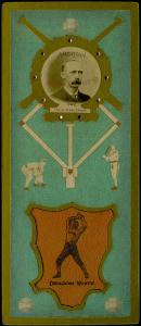 Picture, Helmar Brewing, L3-Helmar Cabinet Card # 13, Deacon WHITE (HOF), Portrait, Detroit Americans