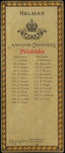 Picture, Helmar Brewing, L3-Helmar Cabinet Card # 143, Chief BENDER (HOF), Portrait, Philadelphia Americans