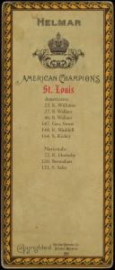 Picture, Helmar Brewing, L3-Helmar Cabinet Card # 164, Branch RICKEY (HOF), Portrait, St. Louis Americans