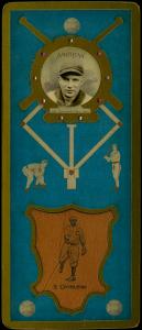 Picture, Helmar Brewing, L3-Helmar Cabinet Card # 185, Stan COVELESKI (HOF), Portrait, Cleveland Americans