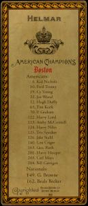 Picture, Helmar Brewing, L3-Helmar Cabinet Card # 22, Smokey Joe Wood, Portrait, Boston Americans