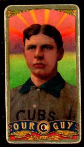 Picture, Helmar Brewing, Our Guy Card # 115, Mordecai BROWN (HOF), Portrait, Chicago Cubs