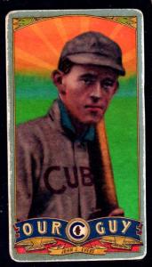 Picture, Helmar Brewing, Our Guy Card # 119, Johnny EVERS, Blue collar, Chicago Cubs