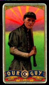 Picture, Helmar Brewing, Our Guy Card # 121, Johnny EVERS, Chicago down chest, Chicago Cubs