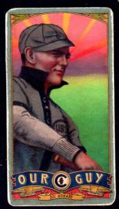 Picture of Helmar Brewing Baseball Card of Del Howard, card number 122 from series Helmar Our Guy