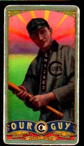 Picture, Helmar Brewing, Our Guy Card # 123, Solly Hofman, Bat out, Chicago Cubs