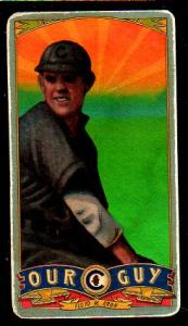 Picture, Helmar Brewing, Our Guy Card # 125, Rube Kroh, About to throw, Chicago Cubs