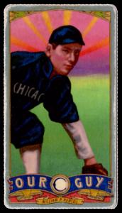 Picture, Helmar Brewing, Our Guy Card # 164, Billy Purtell, Glove out, Chicago White Sox