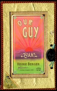 Picture, Helmar Brewing, Our Guy Card # 172, Heinie Berger, Glove at Shoulder, Cleveland Indians