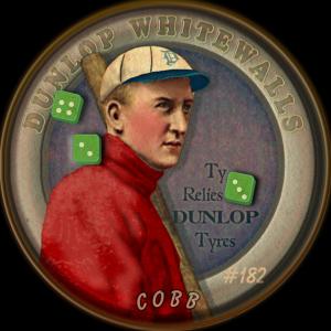 Picture, Helmar Brewing, Our Guy Card # 182, Ty COBB (HOF), Hand puzzle. Red sweater, titled 
