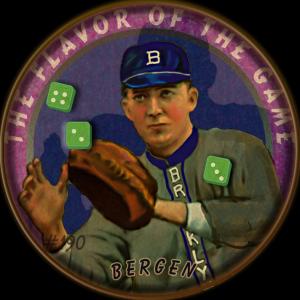 Picture of Helmar Brewing Baseball Card of Bill Bergen, card number 190 from series Helmar Our Guy