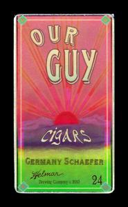 Picture, Helmar Brewing, Our Guy Card # 24, Germany Schaefer, Hands on knees, Detroit Tigers