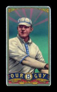 Picture, Helmar Brewing, Our Guy Card # 47, George Bell, Throwing, Brooklyn Superbas
