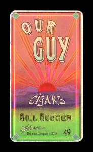 Picture, Helmar Brewing, Our Guy Card # 49, Bill Bergen, Batting stance, Brooklyn Superbas