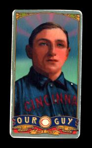 Picture, Helmar Brewing, Our Guy Card # 96, Hans Lobert, Portrait, Cincinnati Reds