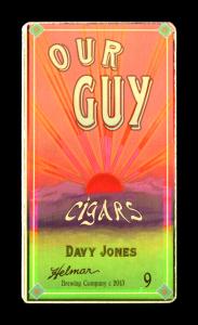 Picture, Helmar Brewing, Our Guy Card # 9, Davy Jones, Portrait, Detroit Tigers