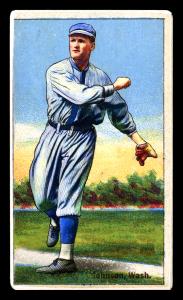 Picture of Helmar Brewing Baseball Card of Walter JOHNSON (HOF), card number 105 from series Helmar Polar Night