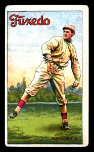 Picture of Helmar Brewing Baseball Card of Hooks Wiltse, card number 106 from series Helmar Polar Night