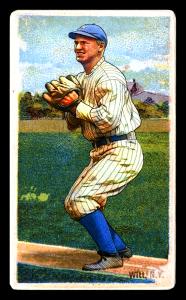 Picture, Helmar Brewing, Helmar Polar Night Card # 107, Whitey Witt, Crouch on base path, New York Yankees