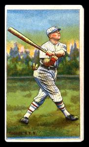 Picture, Helmar Brewing, Helmar Polar Night Card # 109, Ross YOUNGS (HOF), Hit fly ball, New York Giants