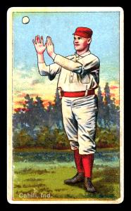 Picture of Helmar Brewing Baseball Card of John Cahill, card number 10 from series Helmar Polar Night