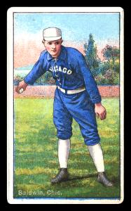 Picture of Helmar Brewing Baseball Card of Mark Baldwin, card number 11 from series Helmar Polar Night