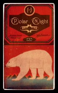 Picture, Helmar Brewing, Helmar Polar Night Card # 120, Roger BRESNAHAN (HOF), Batting pose, visor down, New York Giants