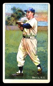 Picture, Helmar Brewing, Helmar Polar Night Card # 125, Yogi BERRA (HOF), Playing catch, New York Yankees