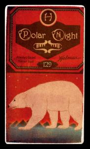 Picture, Helmar Brewing, Helmar Polar Night Card # 129, Jimmy Williams, Batting follow through, St. Louis Browns