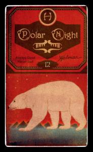 Picture, Helmar Brewing, Helmar Polar Night Card # 12, John CLARKSON, Hands together catching pop up, Chicago White Stockings