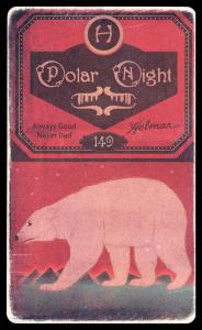 Picture, Helmar Brewing, Helmar Polar Night Card # 149, Del Baker, Thowing follow through, Detroit Tigers