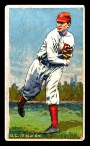 Picture of Helmar Brewing Baseball Card of Grover Cleveland ALEXANDER (HOF), card number 155 from series Helmar Polar Night