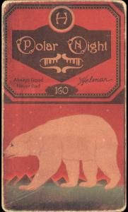 Picture, Helmar Brewing, Helmar Polar Night Card # 160, Tug Arundel, Hand on hip, with bat, Indianapolis Hoosiers
