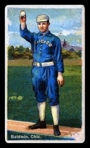 Picture of Helmar Brewing Baseball Card of Mark Baldwin, card number 166 from series Helmar Polar Night