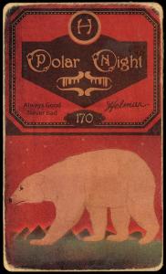 Picture, Helmar Brewing, Helmar Polar Night Card # 170, Charley Bassett, Fists together on bat, Indianapolis Hoosiers